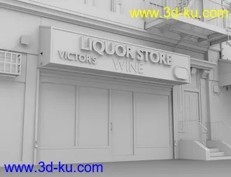 3D打印模型New York Bodega Liquor Store的图片
