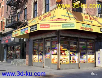 3D打印模型New York Bodega Liquor Store的图片