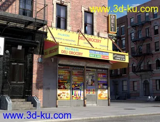 3D打印模型New York Bodega Liquor Store的图片