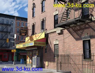 3D打印模型New York Bodega Liquor Store的图片