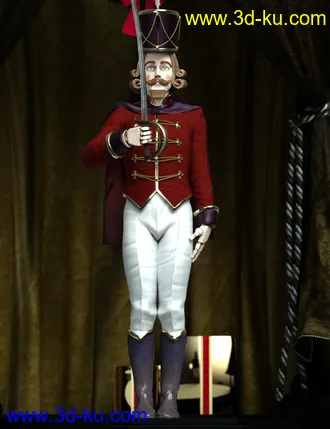 3D打印模型Nutcracker Doll Poses的图片