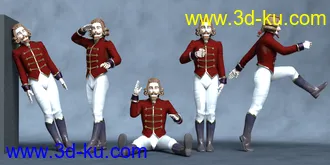 3D打印模型Nutcracker Doll Poses的图片