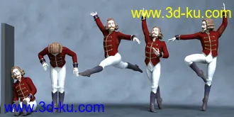 3D打印模型Nutcracker Doll Poses的图片