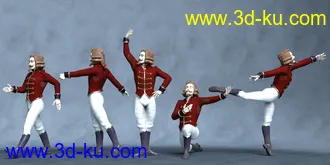 3D打印模型Nutcracker Doll Poses的图片