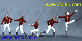 3D打印模型Nutcracker Doll Poses的图片