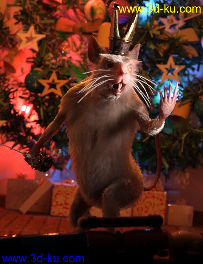 Nutcracker poses for Mouse King模型的图片1