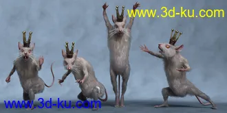 3D打印模型Nutcracker poses for Mouse King的图片