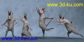 3D打印模型Nutcracker poses for Mouse King的图片