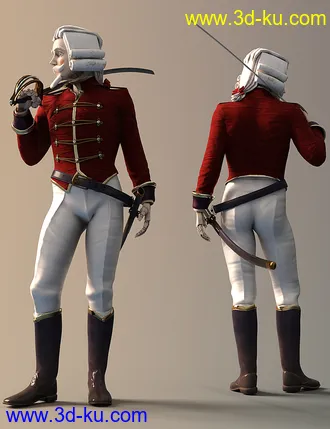 3D打印模型Nutcracker Uniform for Genesis 8.1 Males的图片