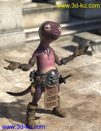 3D打印模型Oso Newt For Genesis 8.1 Male的图片