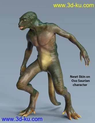 3D打印模型Oso Newt For Genesis 8.1 Male的图片