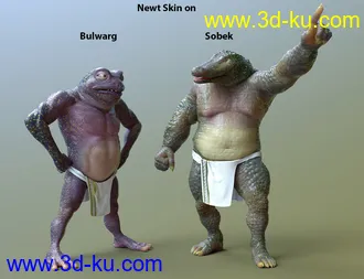 3D打印模型Oso Newt For Genesis 8.1 Male的图片