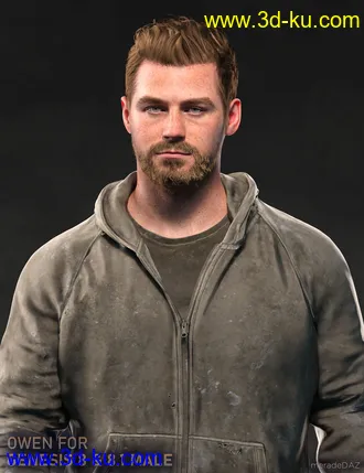 3D打印模型Owen For Genesis 8 and 8.1 Male的图片