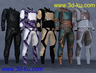 3D打印模型Panther Outfit for Genesis 8 and 8.1 Male Bundle的图片