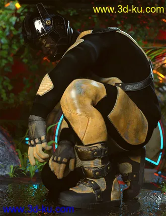 3D打印模型Panther Outfit for Genesis 8 and 8.1 Male Bundle的图片