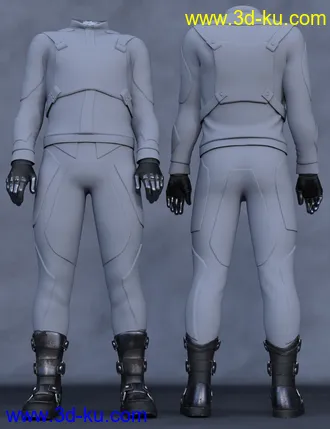 3D打印模型Panther Outfit for Genesis 8 and 8.1 Male Bundle的图片