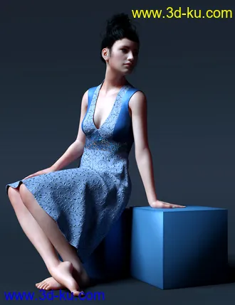 3D打印模型Peppermint Ivy Dress for Genesis 8 Female(s)的图片