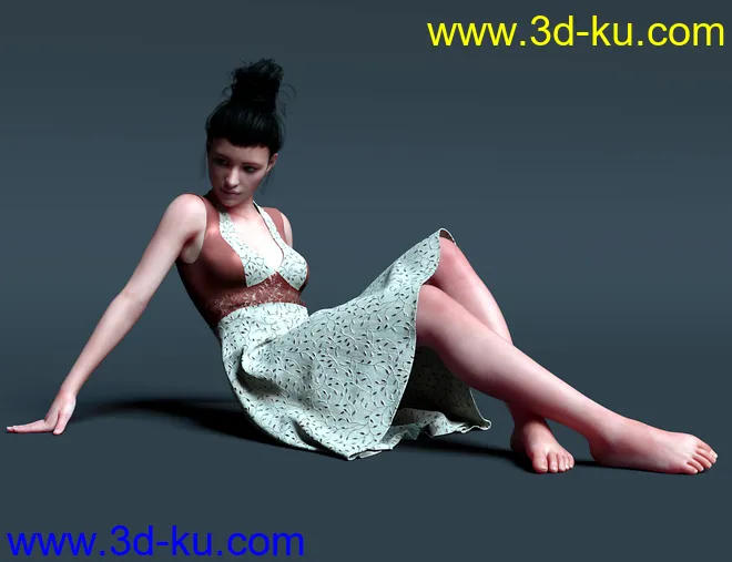 Peppermint Ivy Dress for Genesis 8 Female(s)模型的图片3