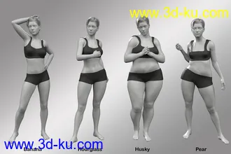 3D打印模型Phenotypes for Genesis 8 Females的图片