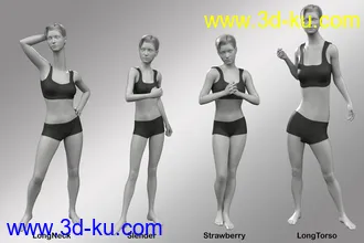 3D打印模型Phenotypes for Genesis 8 Females的图片