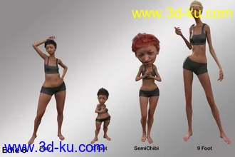 3D打印模型Phenotypes for Genesis 8 Females的图片