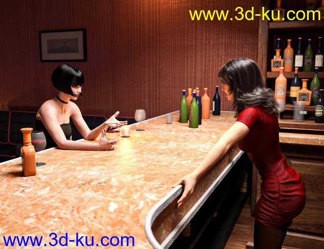 Photo Poses for Night Lounge Iray for Genesis 8 and 8.1模型的图片11
