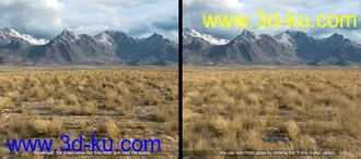 3D打印模型Plains and Mountains的图片