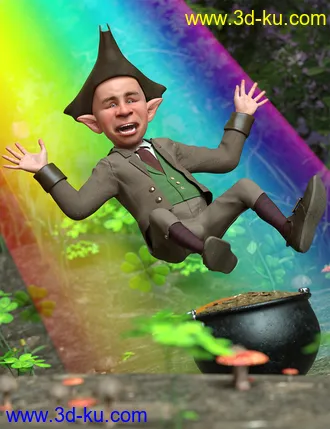 3D打印模型Pot of Gold Poses for Leprechaun的图片