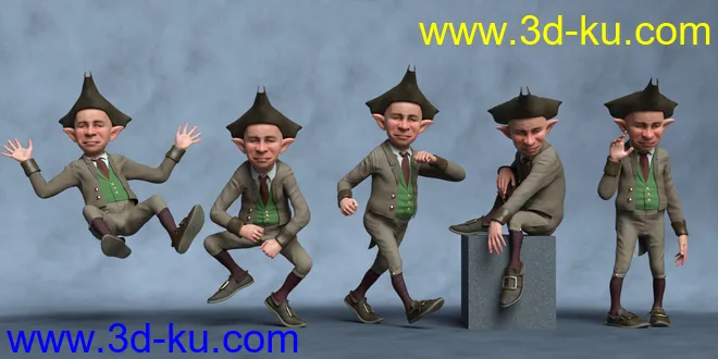 Pot of Gold Poses for Leprechaun模型的图片3