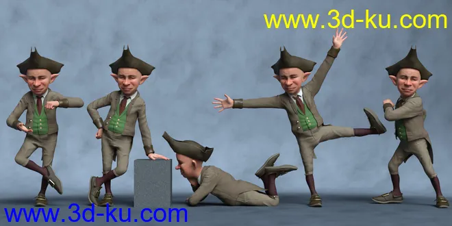 Pot of Gold Poses for Leprechaun模型的图片4