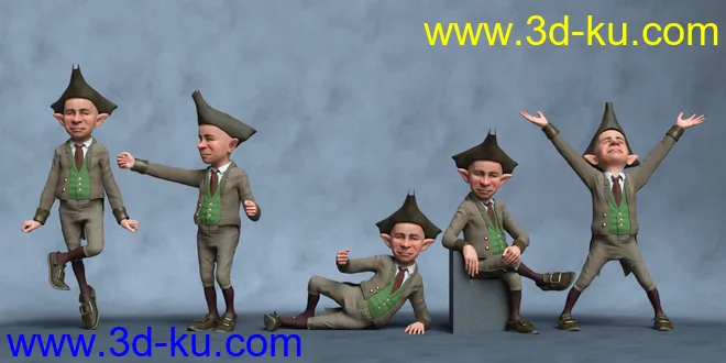 Pot of Gold Poses for Leprechaun模型的图片5