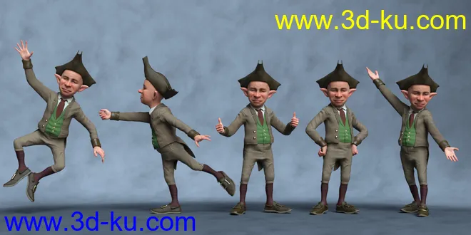 Pot of Gold Poses for Leprechaun模型的图片6