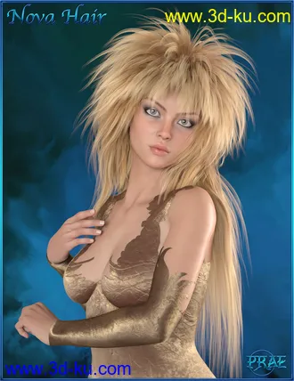 3D打印模型Prae-Nova Hair G8 Daz的图片