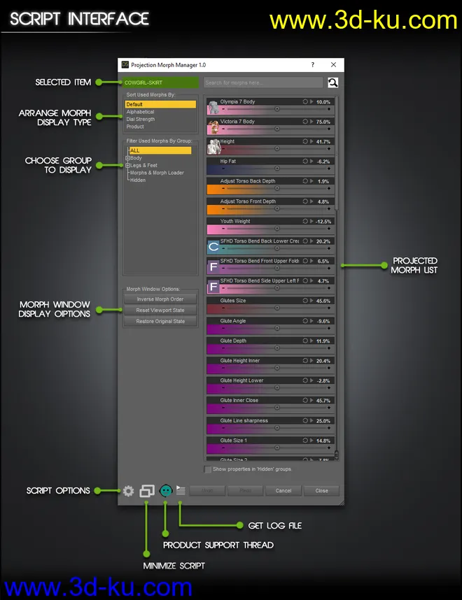 Projection Morph Manager模型的图片2