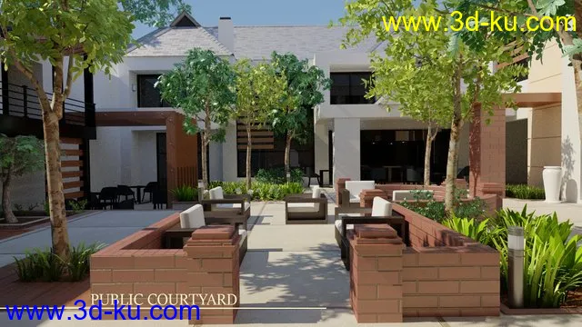Public Courtyard模型的图片1