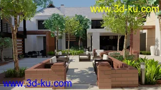 3D打印模型Public Courtyard的图片