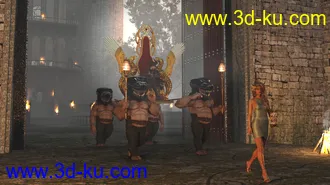 3D打印模型PW Throne And Props Set的图片