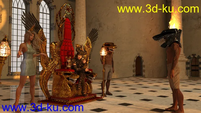 PW Throne And Props Set模型的图片4
