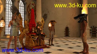 3D打印模型PW Throne And Props Set的图片
