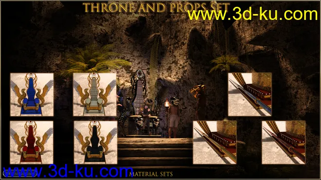 PW Throne And Props Set模型的图片9