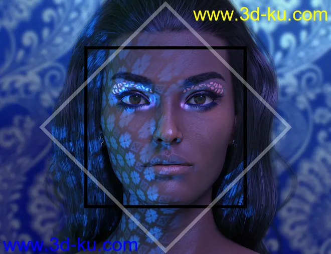 Rainbow Gel Portrait Lighting for Iray模型的图片4