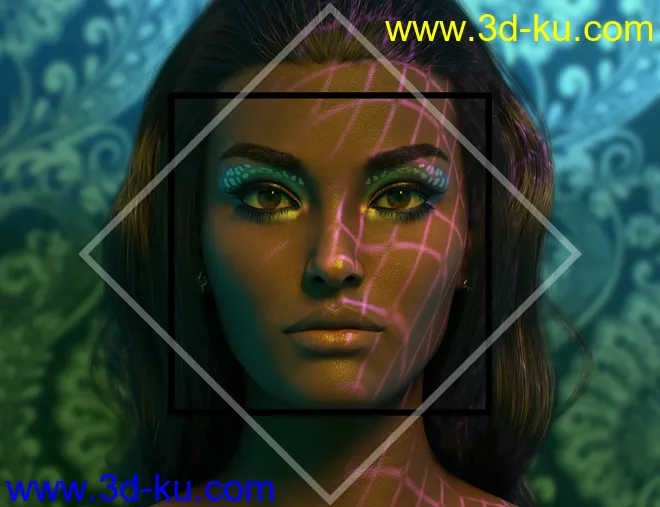 Rainbow Gel Portrait Lighting for Iray模型的图片15