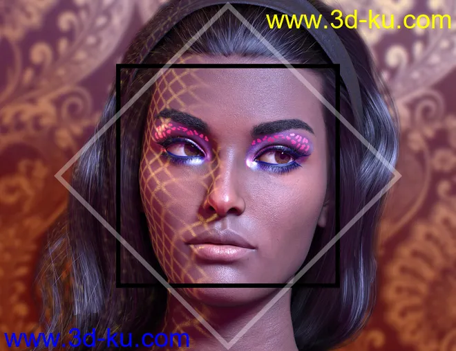 Rainbow Gel Portrait Lighting for Iray模型的图片16