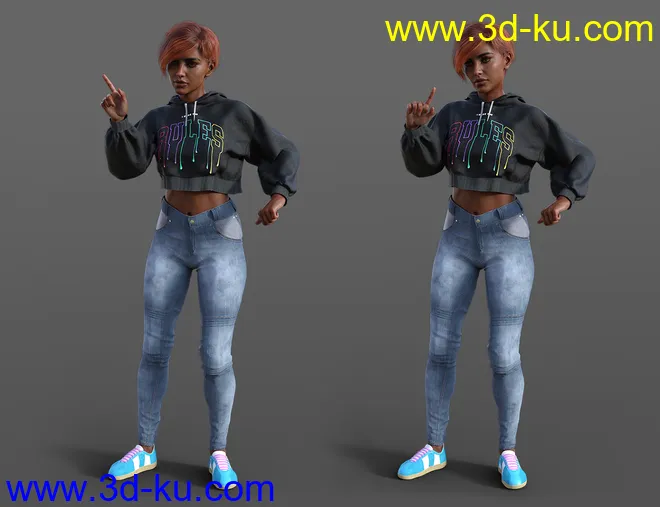 Reactions 1 Animations for Genesis 8模型的图片3