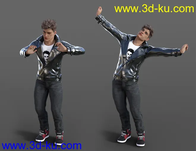 Reactions 2 Animations for Genesis 8模型的图片5