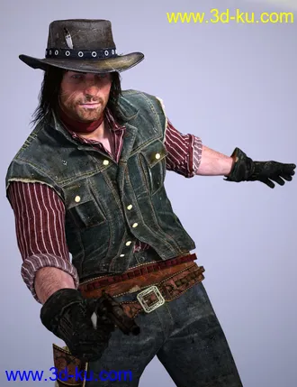 3D打印模型Red Dead Redemption 2 John Marston的图片