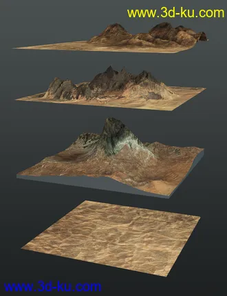 3D打印模型Red Range Terrain Tiles的图片