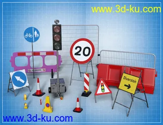 3D打印模型Road Works Stuff的图片