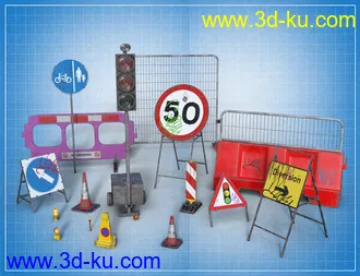 3D打印模型Road Works Stuff的图片