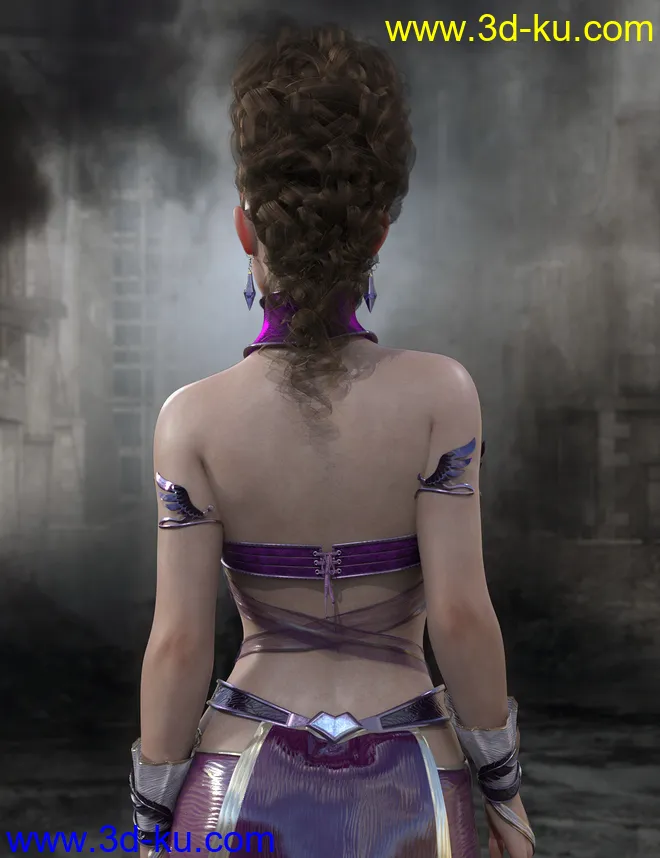 Roxana Hair Genesis 8 Female(s)模型的图片7
